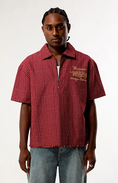 Budweiser by Pacsun Stamp Logo Woven Shirt
