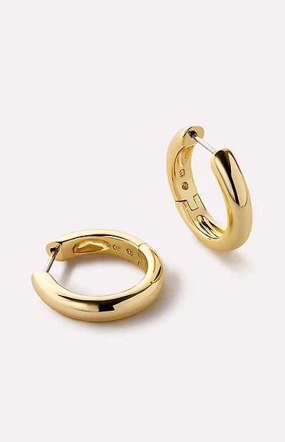 Ana Luisa Giulia Medium Gold Hoop Earrings