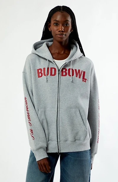 Budweiser Bud Bowl Zip Up Hoodie