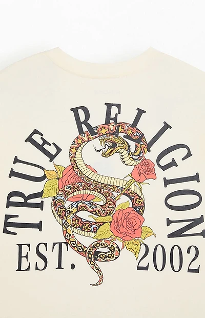 True Religion Floral Snake Oversized T-Shirt