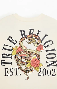 True Religion Floral Snake Oversized T-Shirt