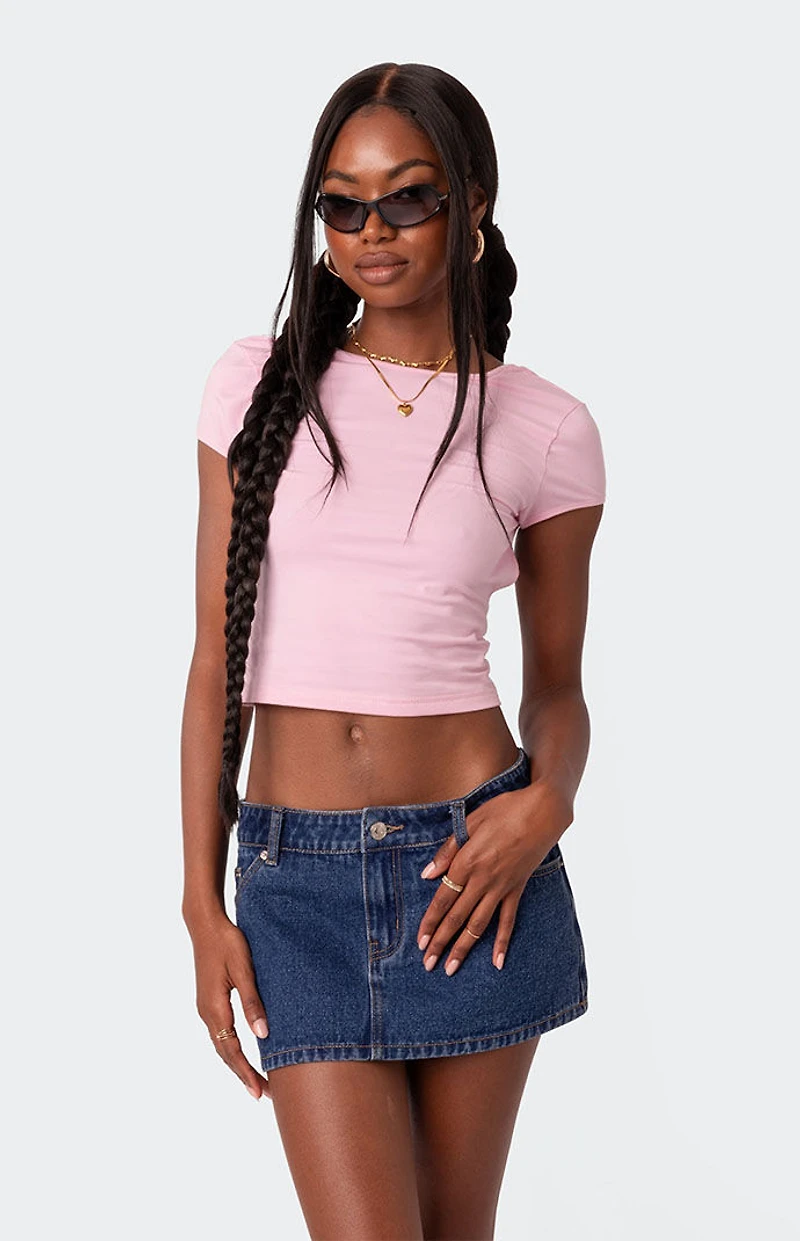 Edikted Bambi Open-Back T-Shirt