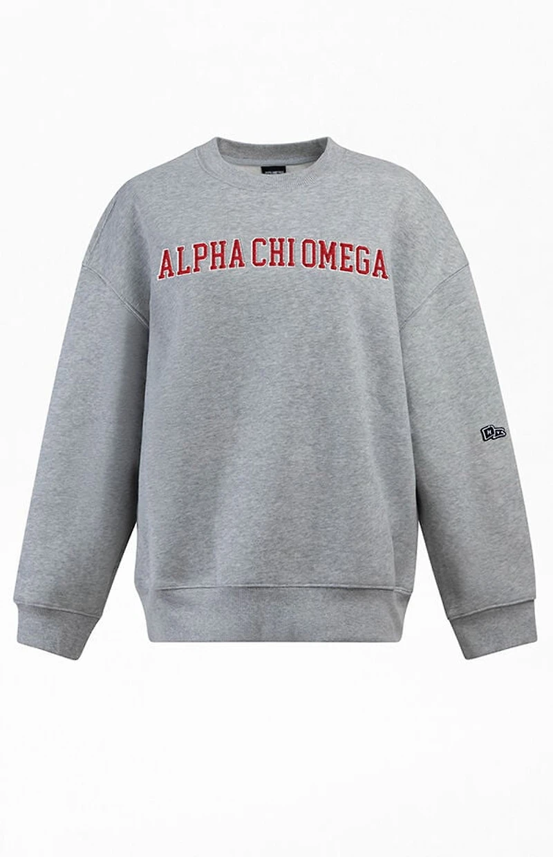 HYPE & VICE Alpha Chi Omega Offside Crew Neck Sweatshirt
