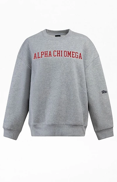 HYPE & VICE Alpha Chi Omega Offside Crew Neck Sweatshirt