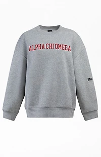 HYPE & VICE Alpha Chi Omega Offside Crew Neck Sweatshirt