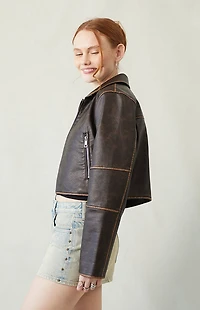 Pacsun Lara Light Indigo Tinted Low Rise Denim Mini Skirt