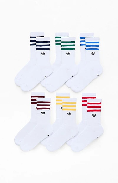 adidas 6 Pack Originals Roller Crew Socks