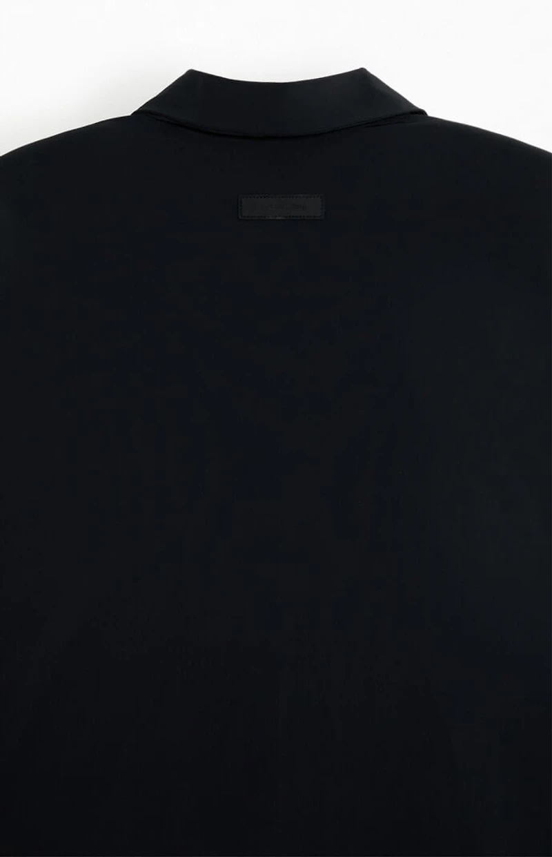 Fear of God ESSENTIALS Jet Black Long Coat