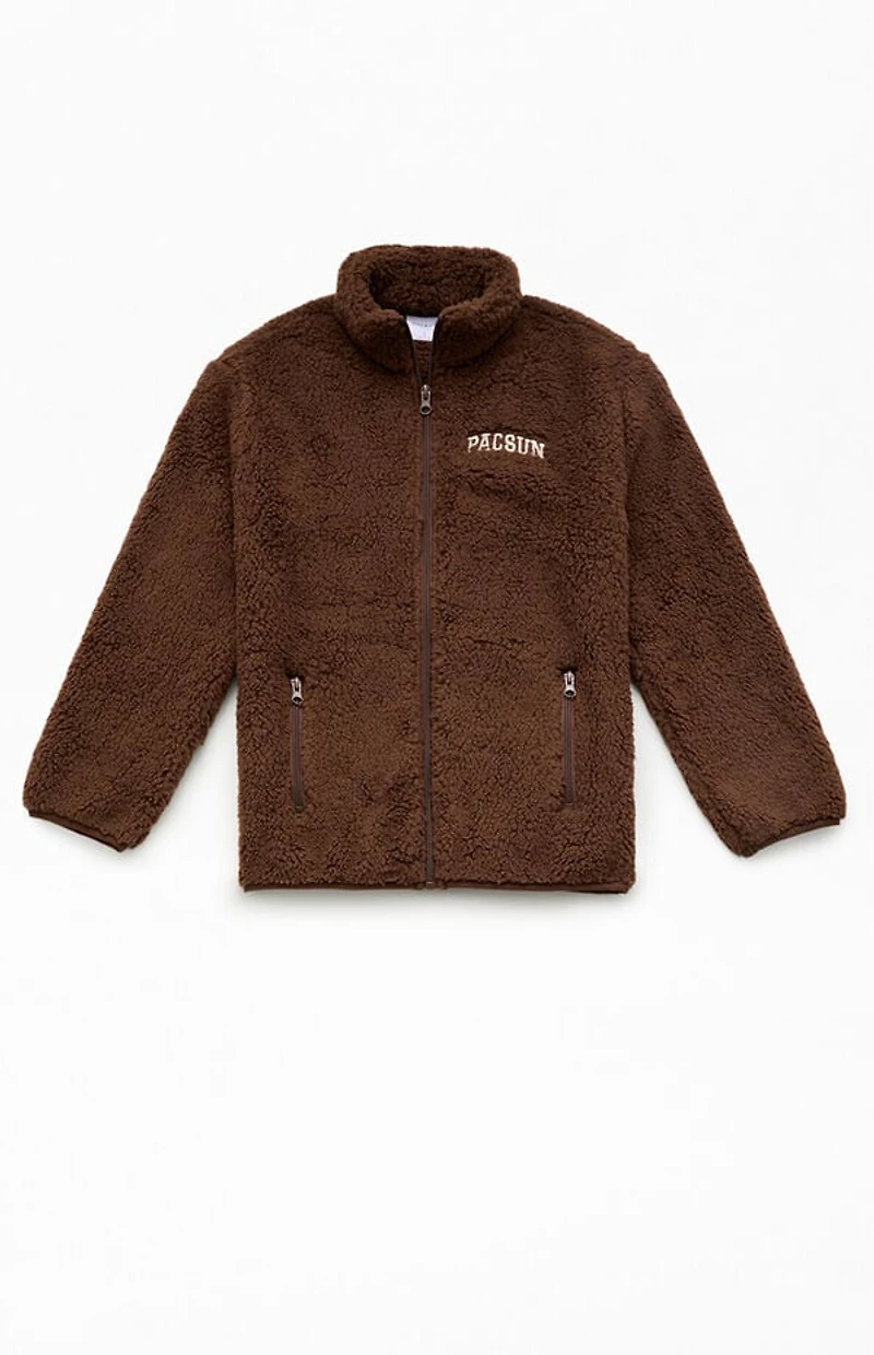 Pacsun Kids Brown Sherpa Jacket