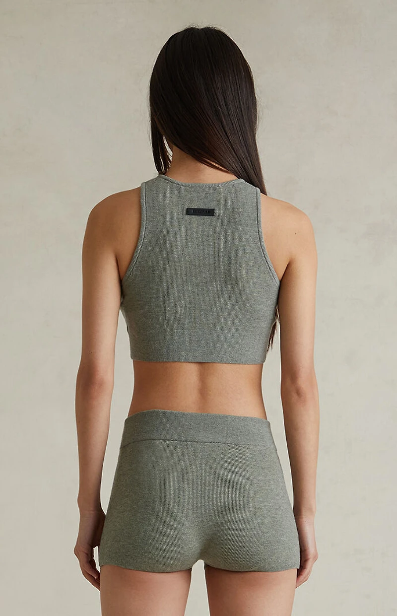 Fear of God ESSENTIALS Women's Concrete Heather Knit Boxer Shorts