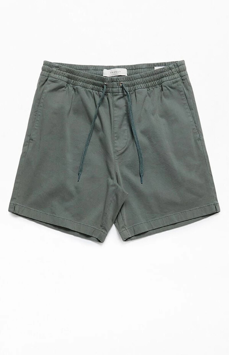 Pacsun Green Volley Shorts