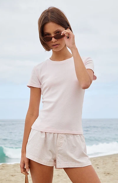 John Galt Pink Loreen T-Shirt