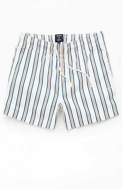 Pacsun St. Tropez Striped Eco 4.5" Swim Trunks