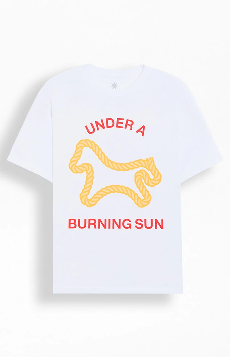 UNDER A BURNING SUN Rope Logo T-Shirt