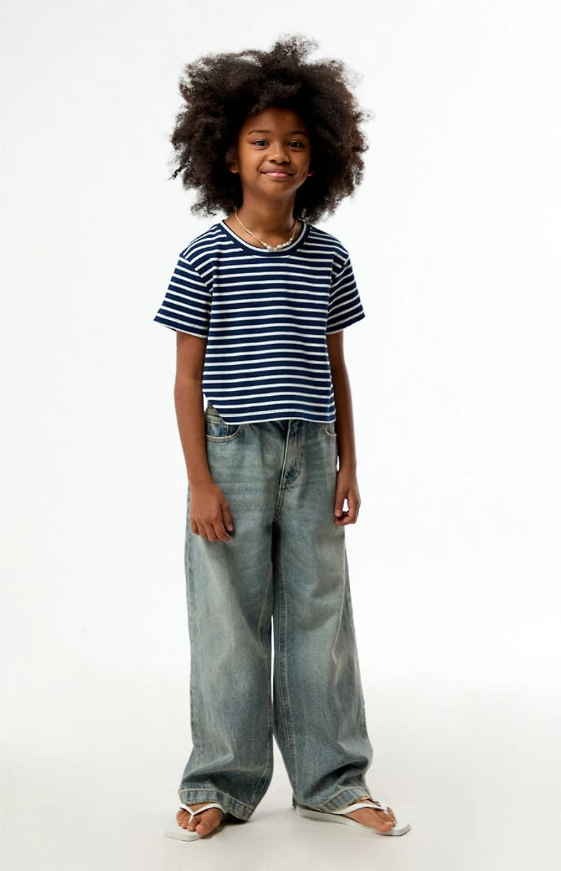 Pacsun Kids Baggy Jeans Light Indigo