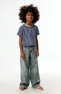 Pacsun Kids Baggy Jeans Light Indigo