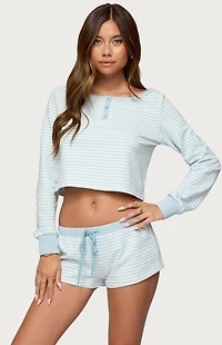 Edikted Margret Striped Long Sleeve Top