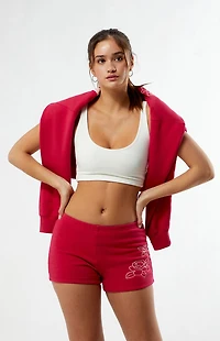 Your Favorite Chainstitched Floral Slim Sweat Shorts