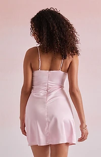 Beverly and Beck Valentina Bow Front Mini Dress