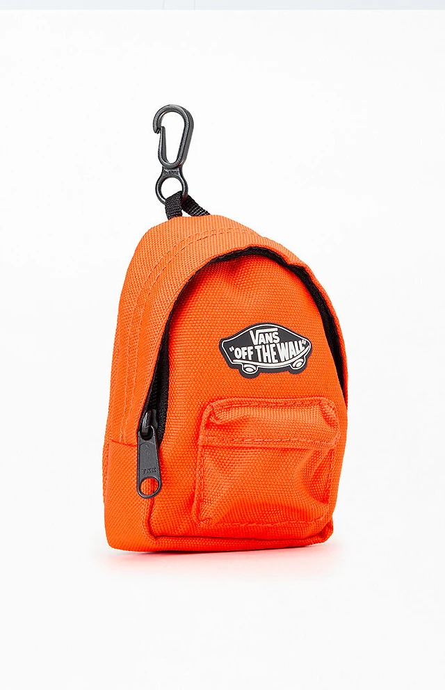 Vans Kids Burnt Orange Micro Old Skool Backpack Bag Charm