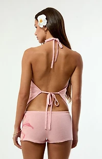 Hawaiian Tropic Hibiscus Asymmetrical Tank Top