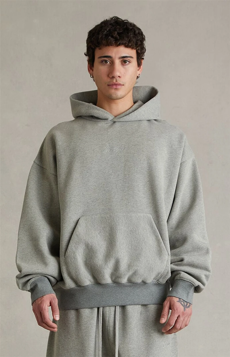 Fear of God ESSENTIALS Concrete Heather Signature Classic Hoodie
