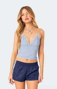 Edikted Sharona Lace Trim Tank To