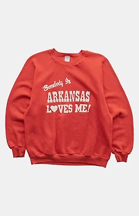 PS VINTAGE '90s Somebody in Arkansas Loves Me Crew Neck Sweatshirt