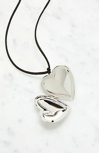 John Galt Heart Charm Rope Necklace
