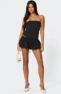 Edikted Polka Dot Built Bra Tube Top