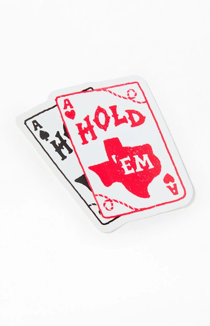 Apply Stickers Texas Hold 'Em Sticker