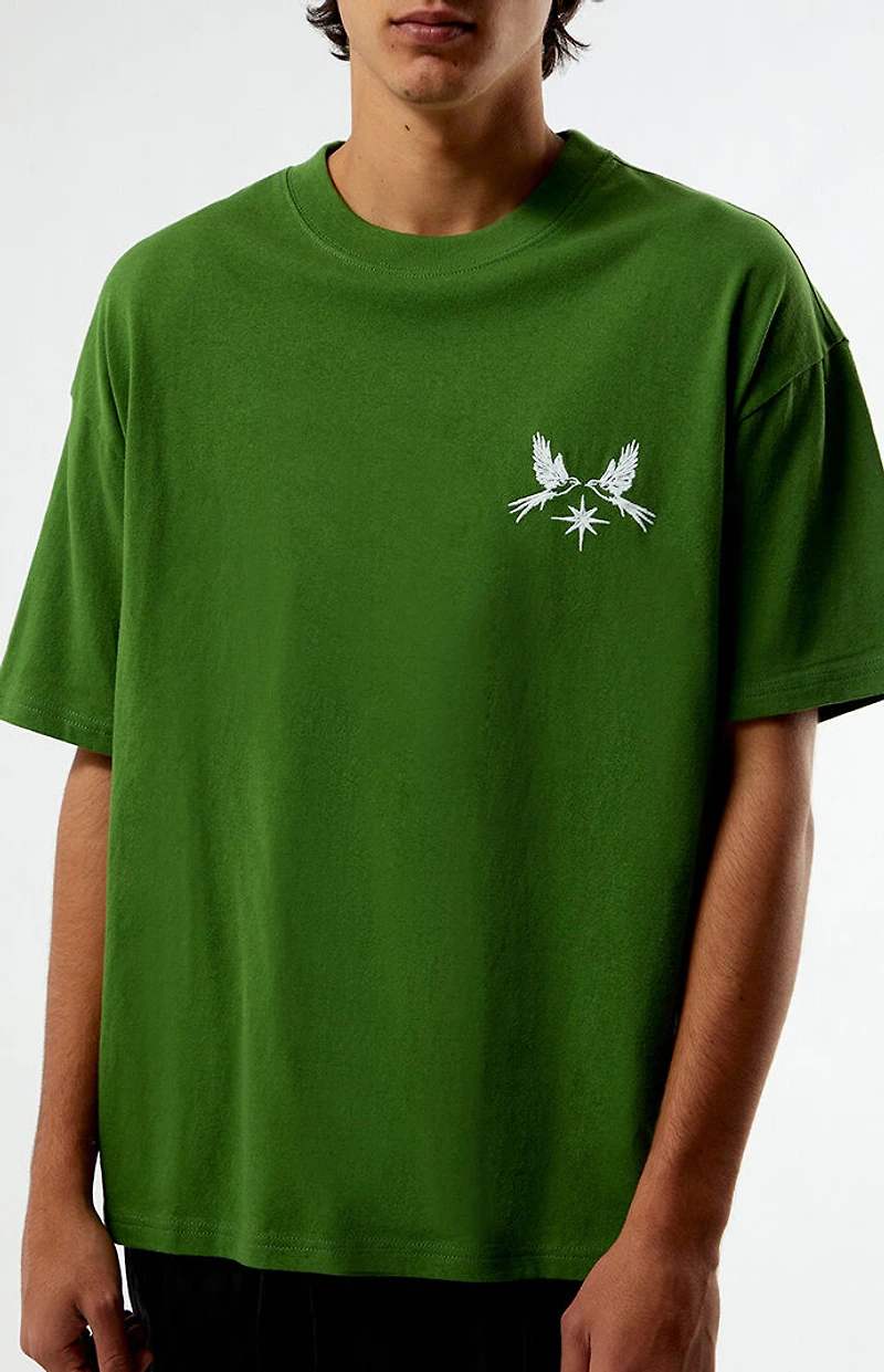 Pacsun Doves Embroidered T-Shirt