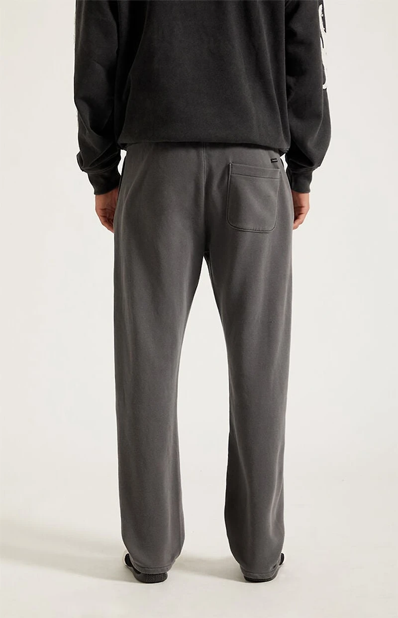 Pacsun Washed Black Straight Leg Sweatpants