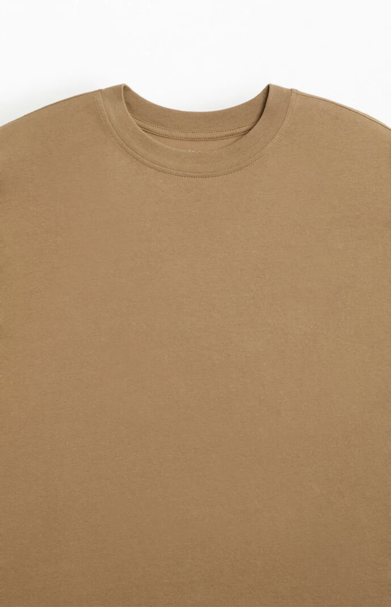 Pacsun Brown Basic Oversized T-Shirt