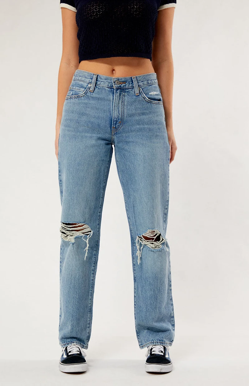 Levi's Medium Indigo Ripped '94 Baggy Jeans