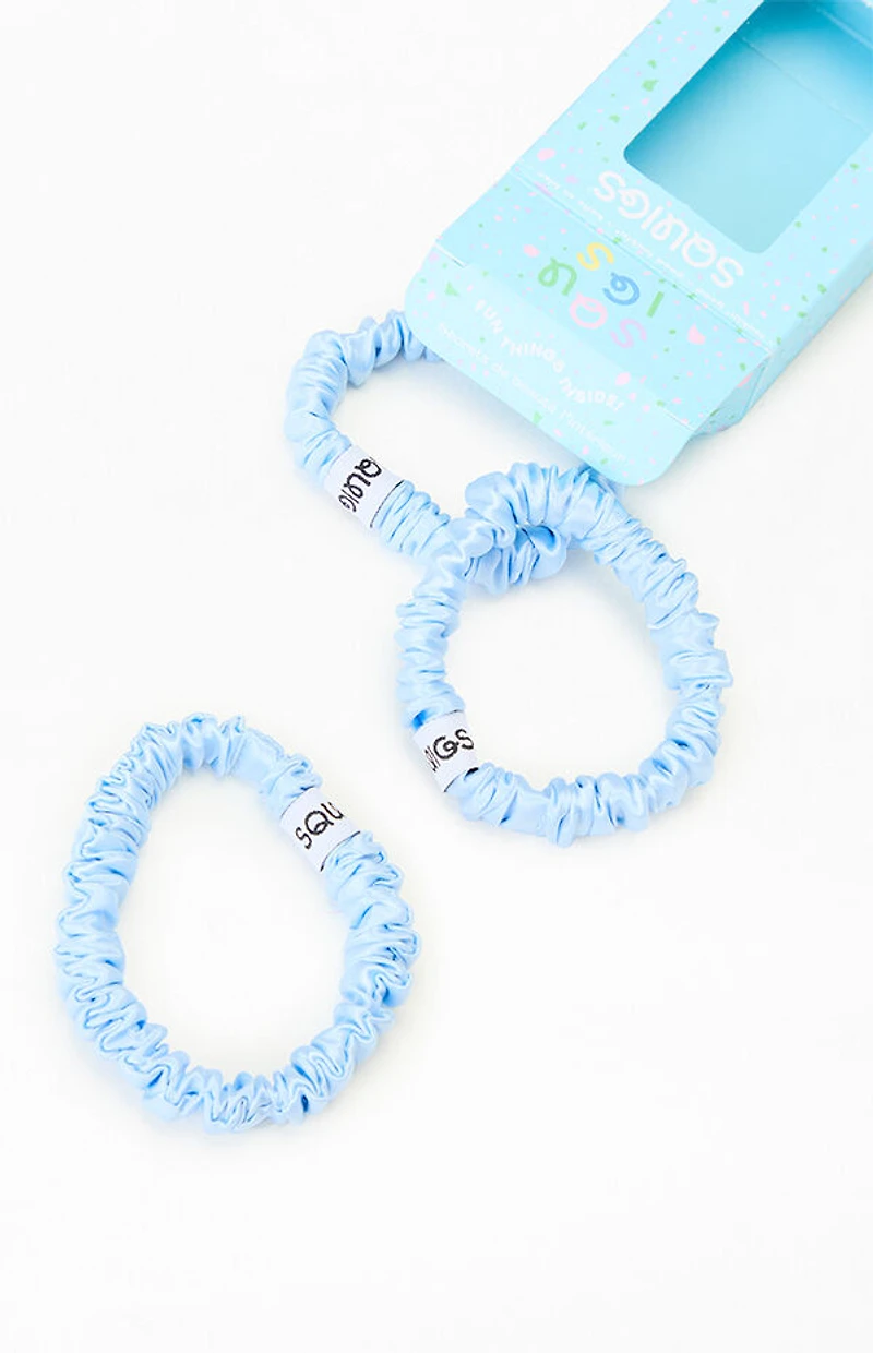 SQUIGS Mini Silk Scrunchies