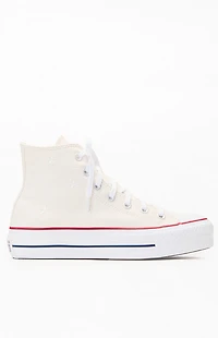 Converse Women's White Stars Chuck Taylor All Star Lift High Top Sneakers