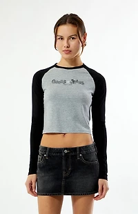Guess Jeans Long Sleeve Baby Raglan T-Shirt
