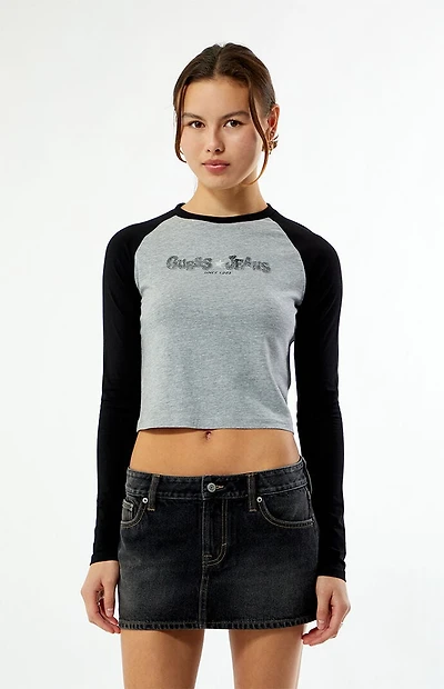 Guess Jeans Long Sleeve Baby Raglan T-Shirt