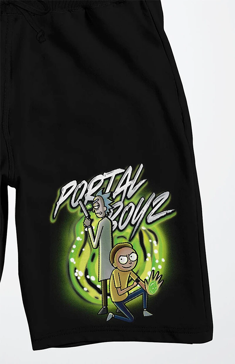 Rick And Morty Portal Boy Sweat Shorts