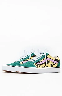 Awake NY x Vans Green Animal Spots Classic Old Skool Shoes