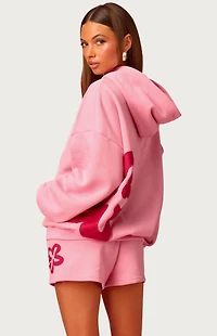 Edikted Barbie Blossom Oversized Hoodie