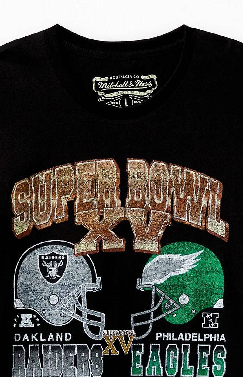 Mitchell & Ness NFL Super Bowl Raiders Vs Eagles T-Shirt