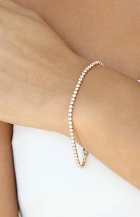Ettika Minimalist Crystal Tennis Bracelet
