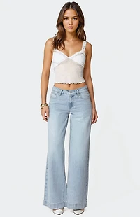Edikted Sidonie Wide Leg Jeans