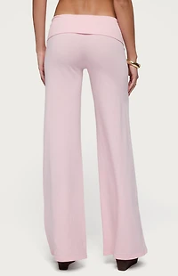 Edikted Poppy Foldover Wide Leg Pants