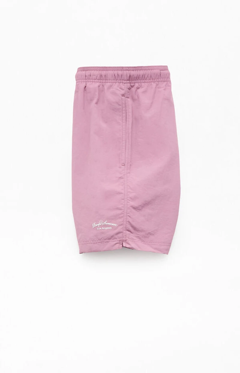 Pacsun Purple Collegiate 6.5" Swim Trunks