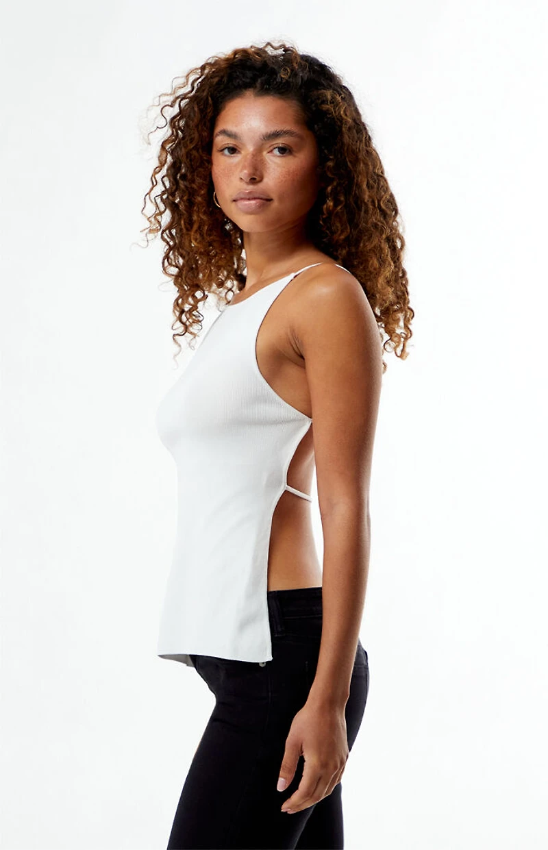 WEWOREWHAT High Straight Neck Tank Top