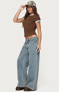 Edikted Zeke Contrast T-Shirt