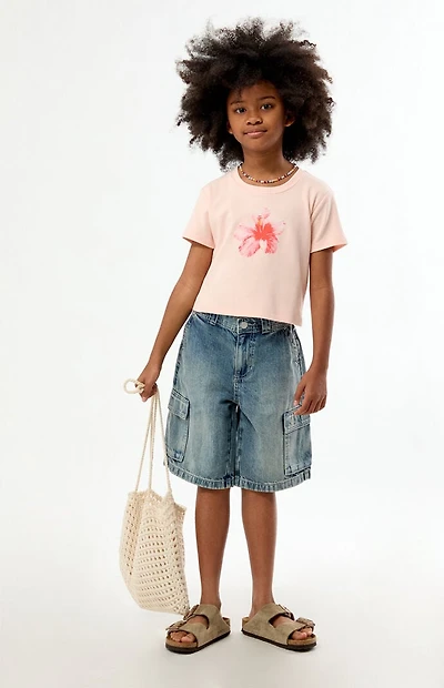 Pacsun Kids Hibiscus Skimmer T-Shirt